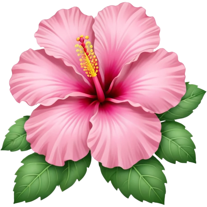 hibiscus pink pastel  emoji