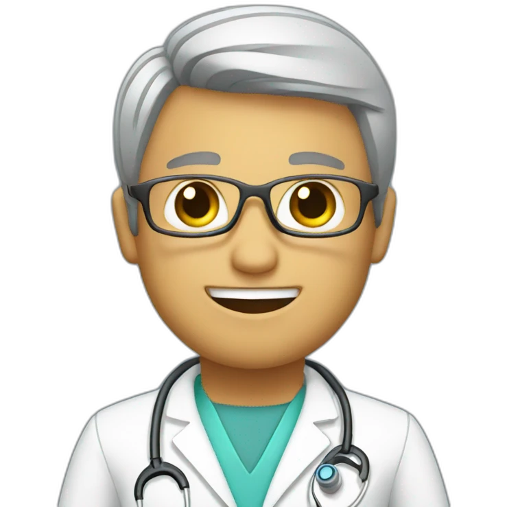 Telemedicine doctor emoji