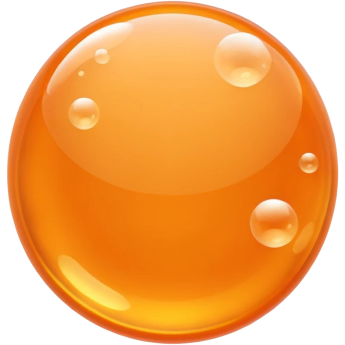 orange bubbles  emoji