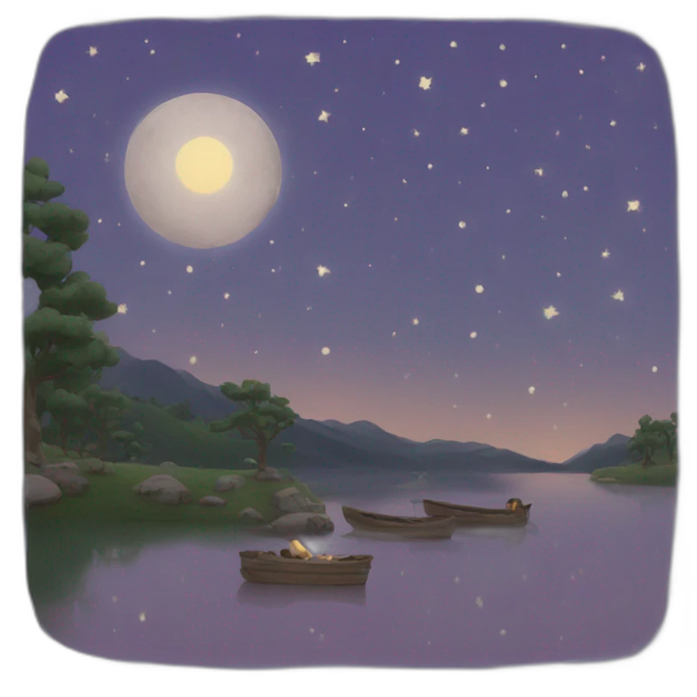 peaceful night emoji