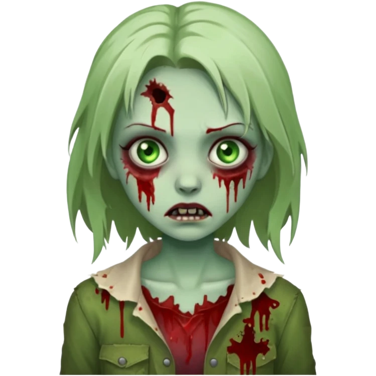 Pretty girl zombi emoji