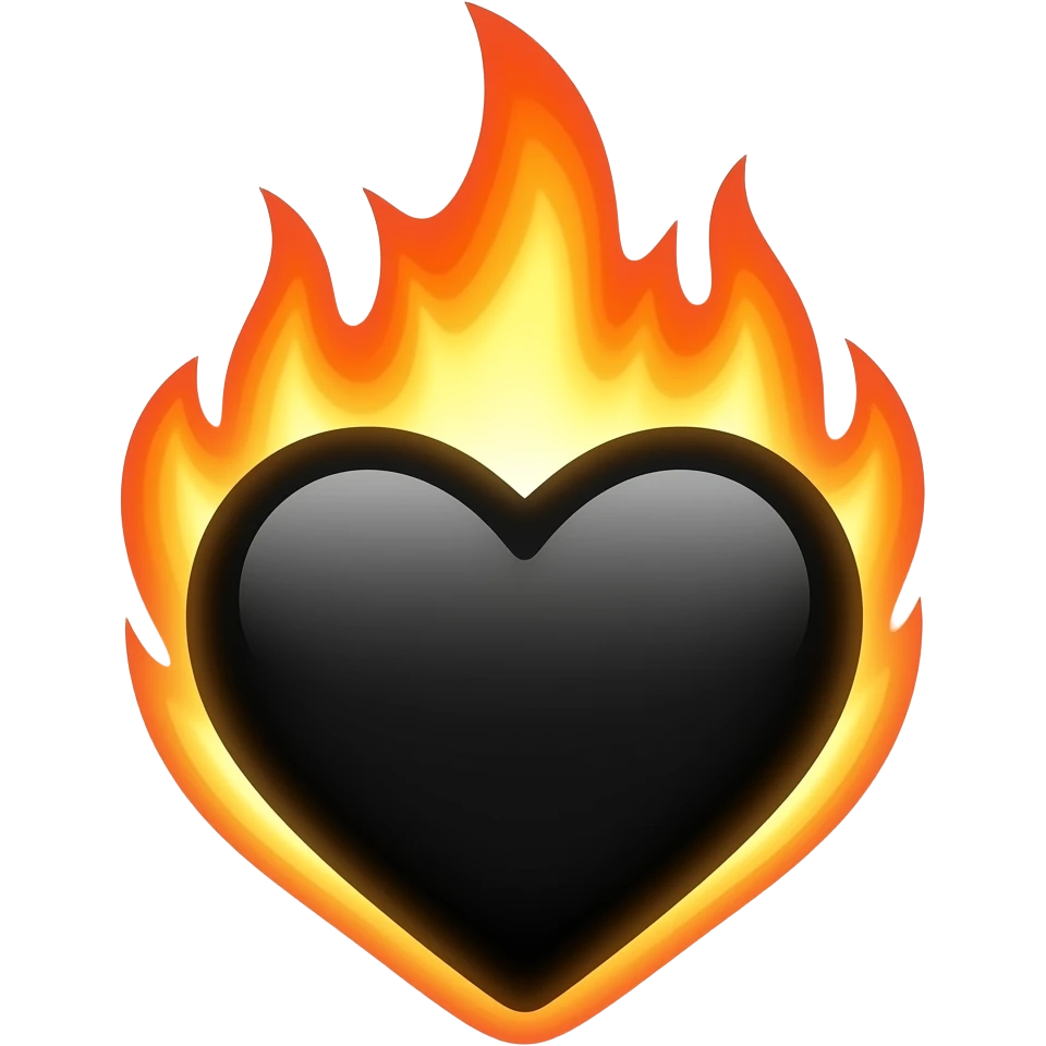 🖤🔥 emoji