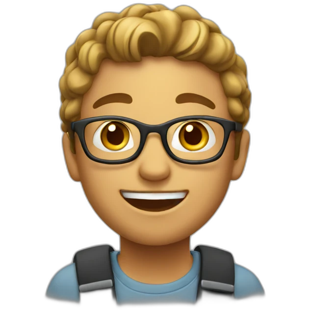 enthusiastic student emoji