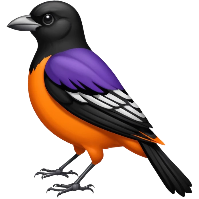 Baltimore Oriole and Baltimore Raven  logos emoji