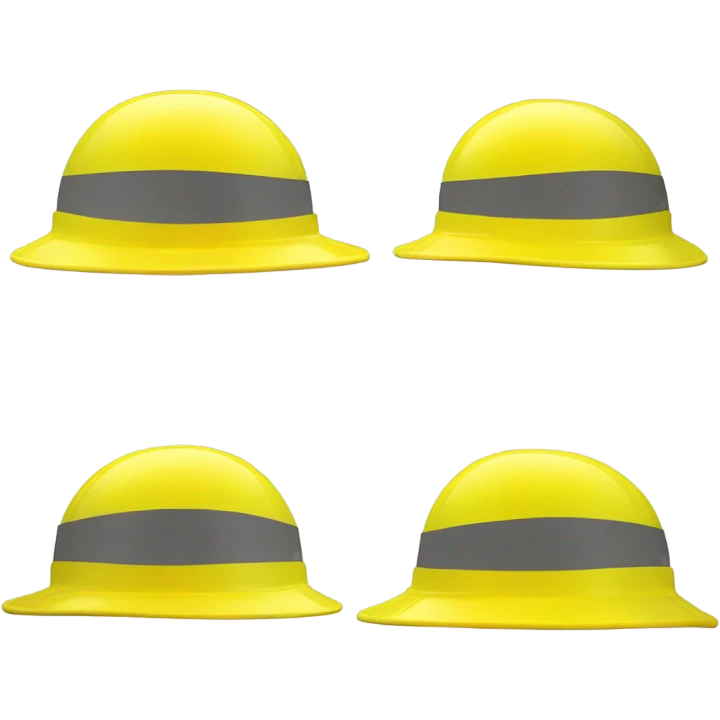 Yellow Hard hat emoji