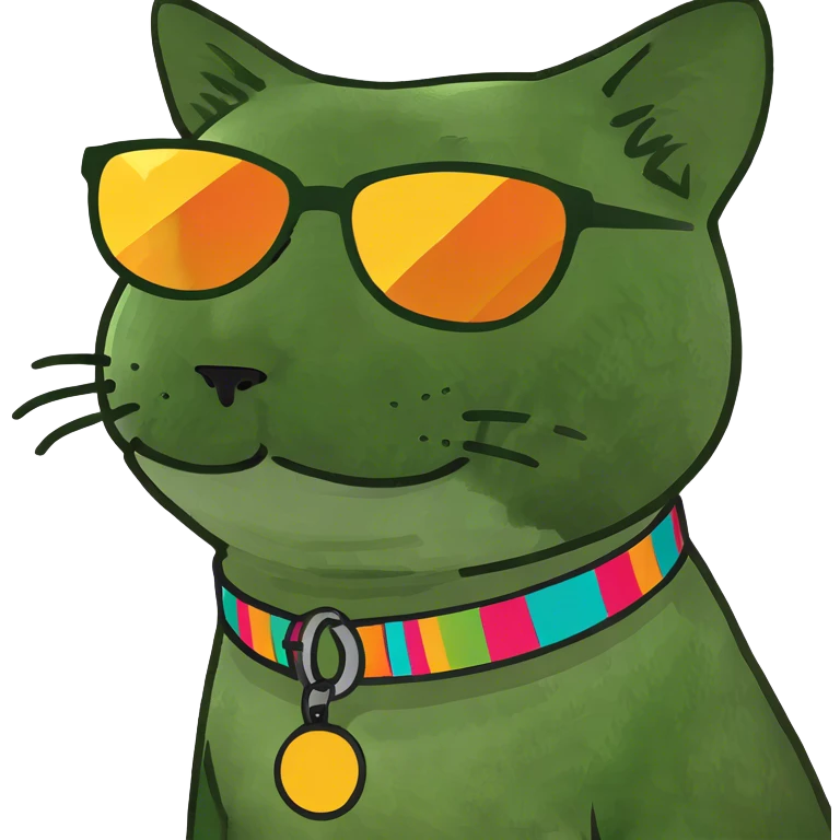 Cat with sunglasses emoji