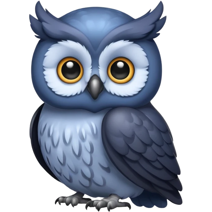 🫐💙🖤🦉 emoji