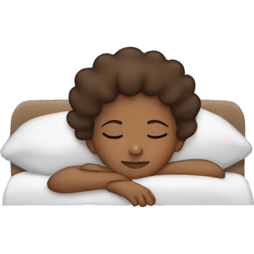 brownskin girl sleeping emoji