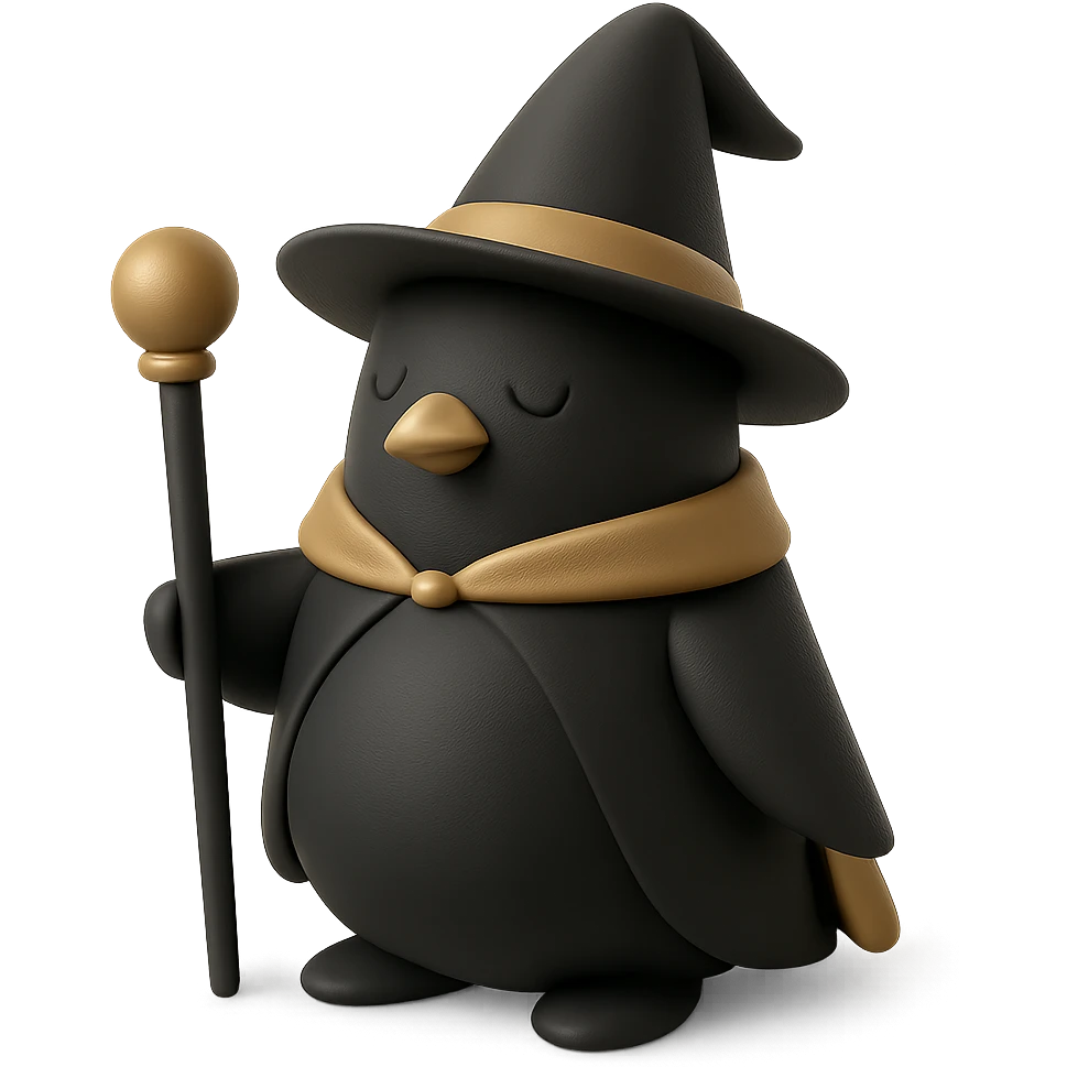 penguin wizard emoji