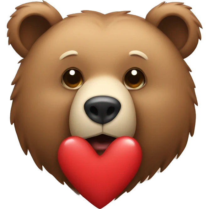 bear with a heart  emoji