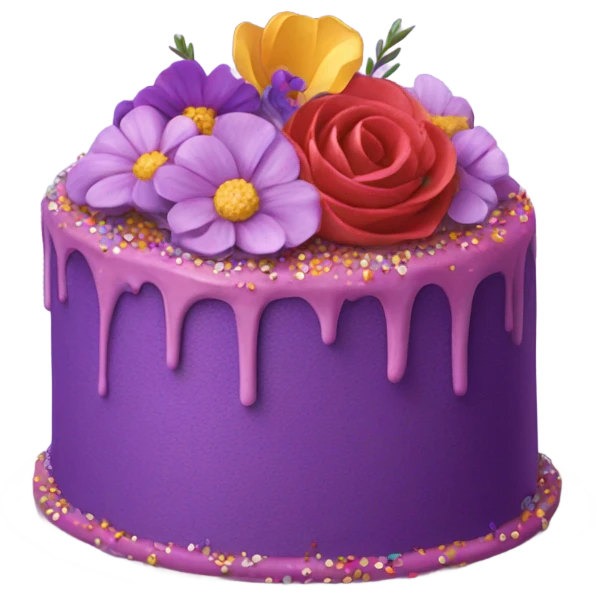 Purple cake emoji