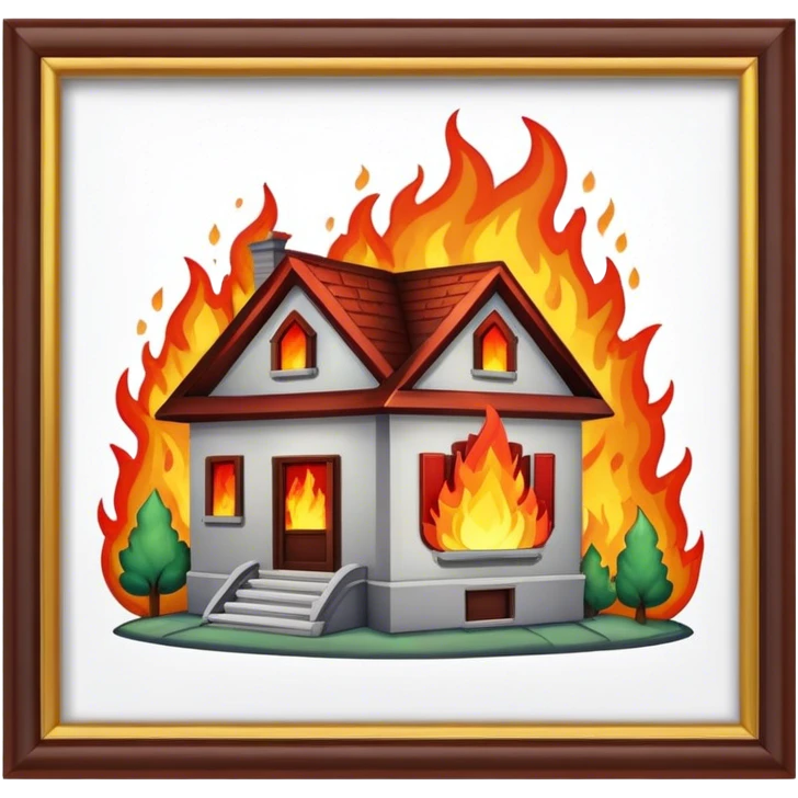 Haus brennt  emoji