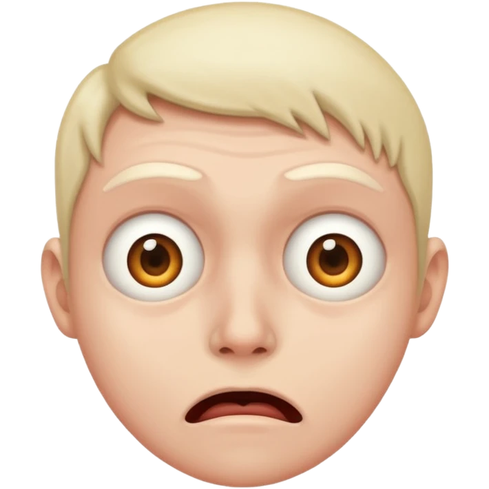 Nauseous scared  emoji
