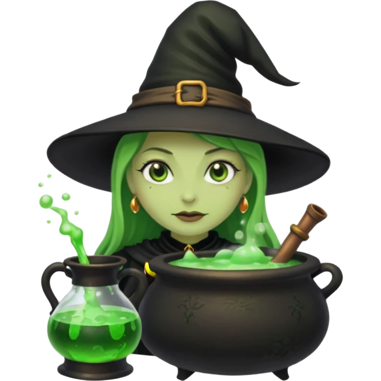 green witch cooking potion emoji