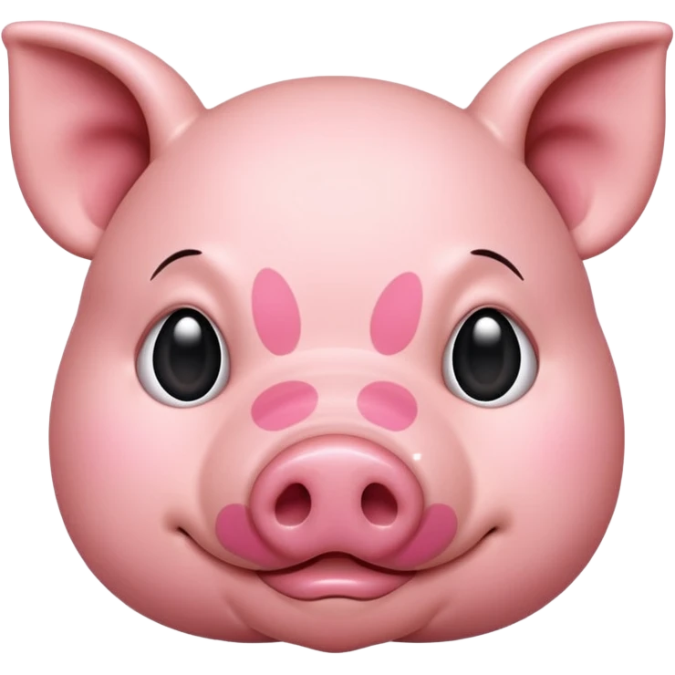 simple pig face emoji