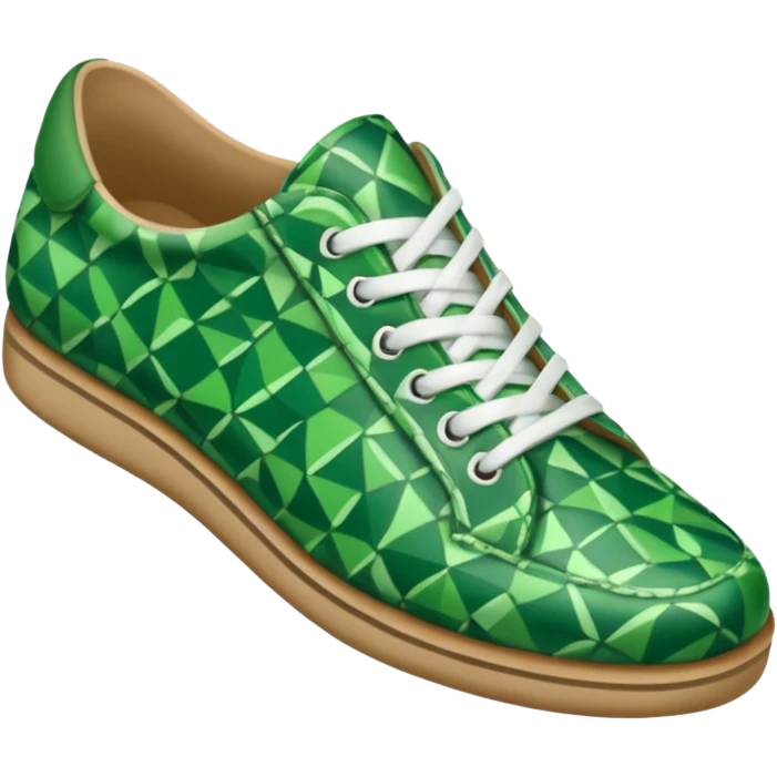 green patterned shoes  emoji