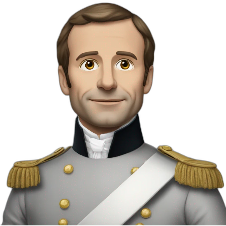 Macron sur Gérard de pardieux emoji