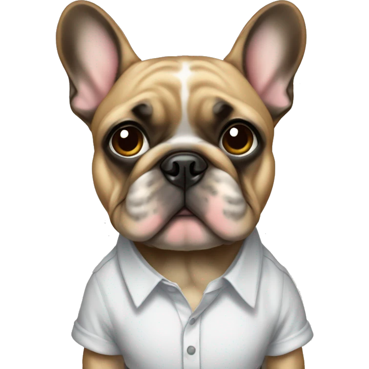 frenchie with shirt  emoji