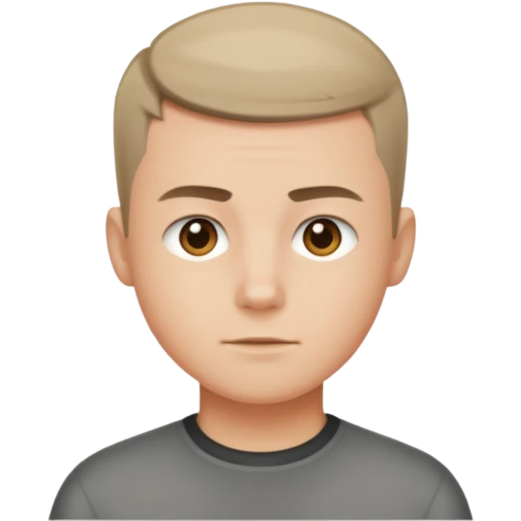 crew cut shorter hair emoji
