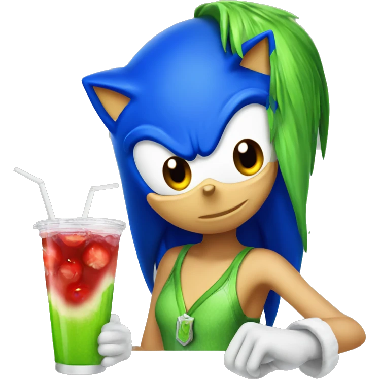 Sonic cherry limeade emoji