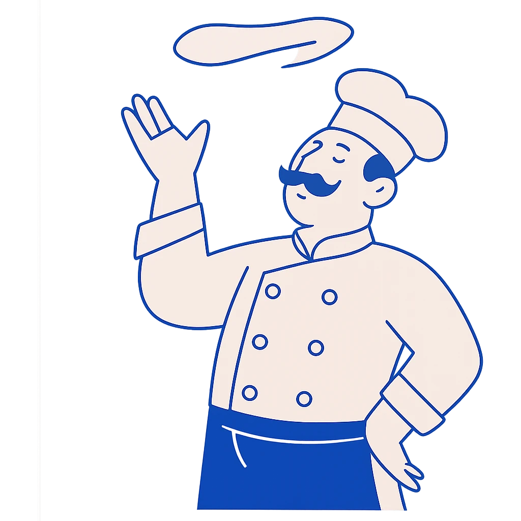 Italian chef tossing pizza in the air emoji