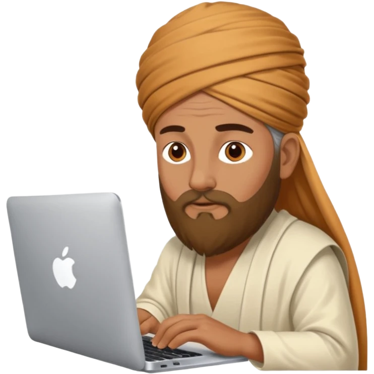 a guru working on his mac emoji