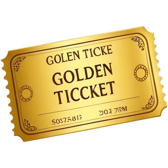 Golden ticket emoji