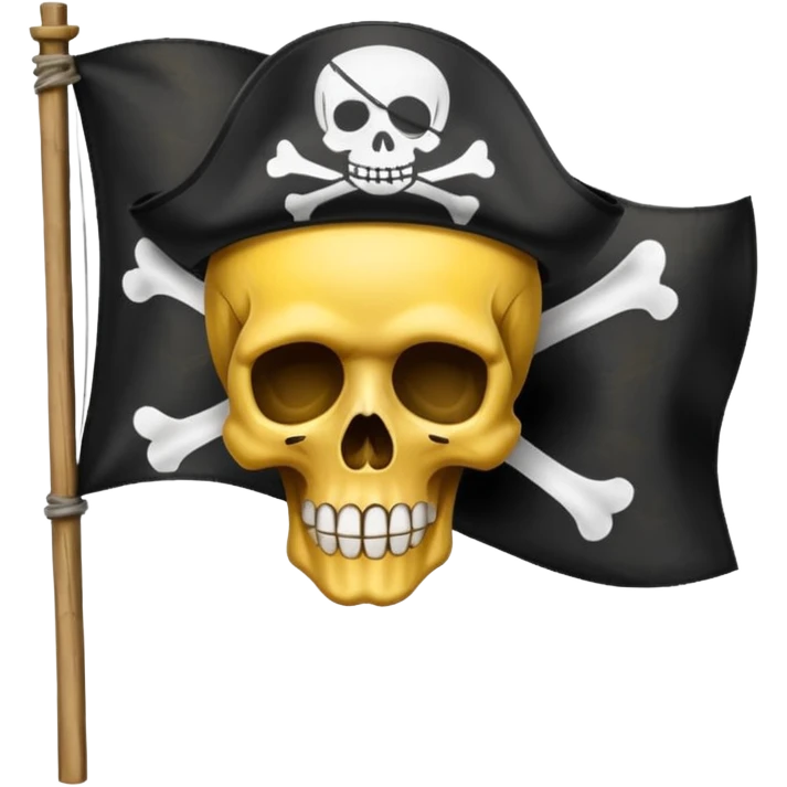 Straw hat crew pirate flag emoji