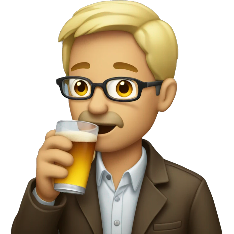 journalist drinkin emoji