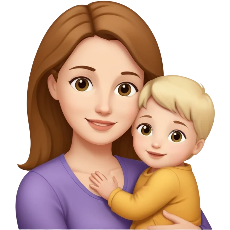 pai segurando o filho adotado emoji
