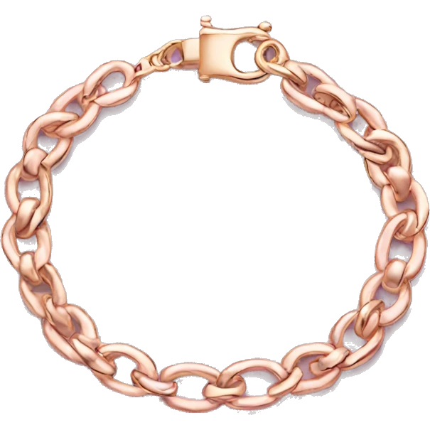 Pink gold bracelet emoji