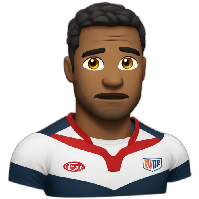Rugbyman triste emoji