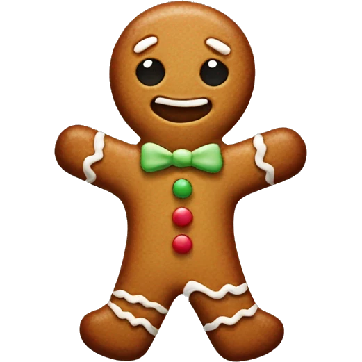 gingerbread man  emoji