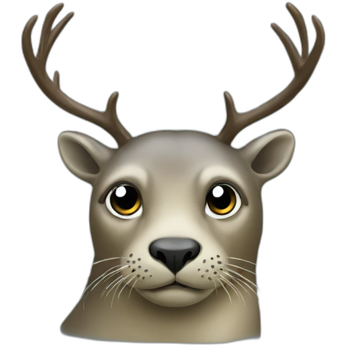 seal combined with deer emoji