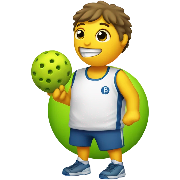 Pickeball playing pickleball emoji