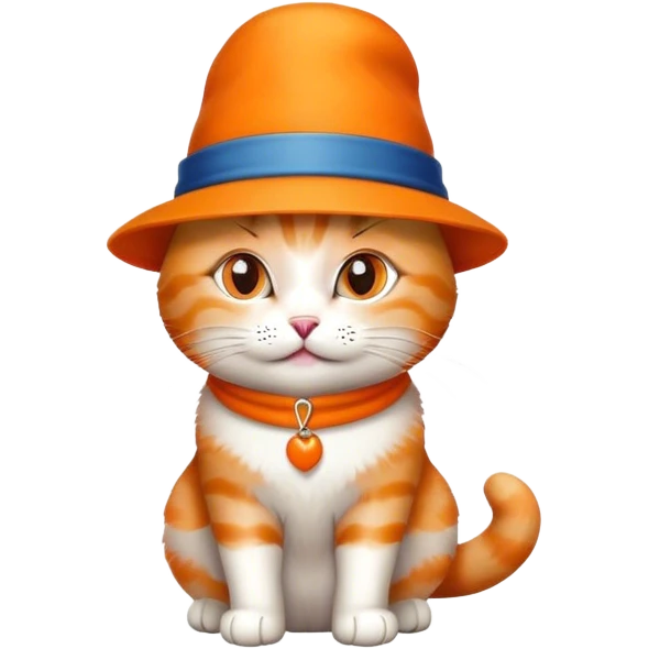 Cat with a hat emoji