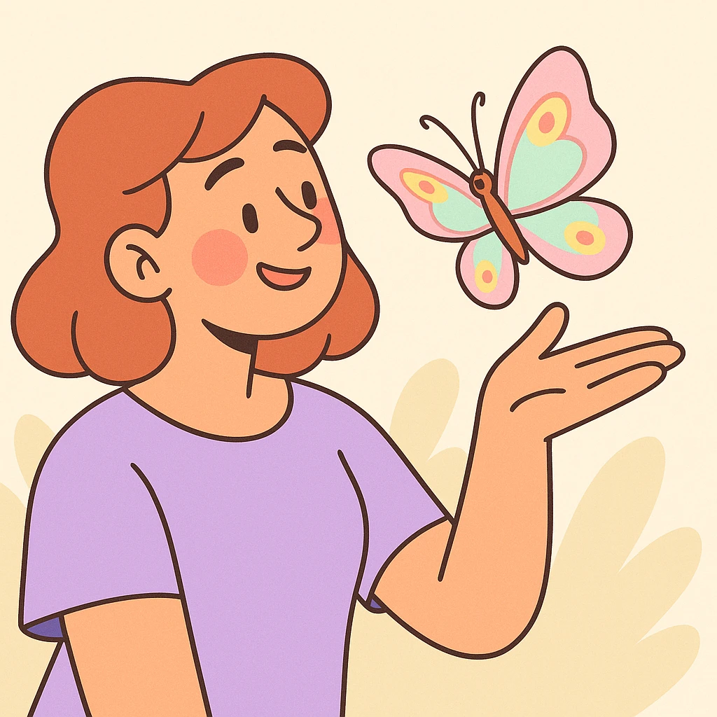 aesthetic butterfly, delicate, pastel colors emoji