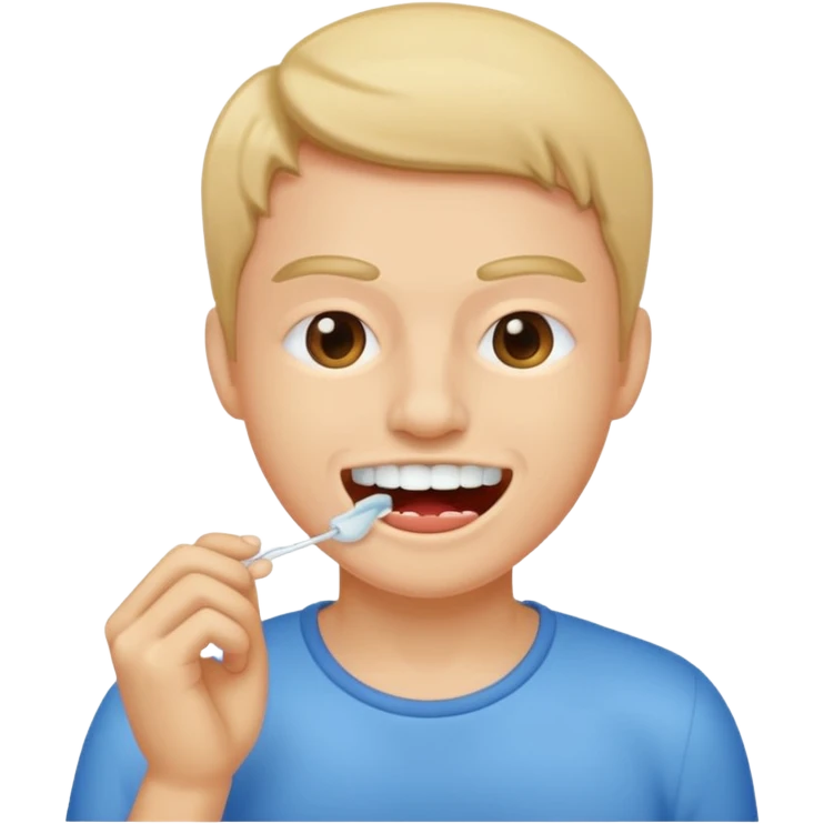 usar hilo dental en los dientes/ floss your teeth  emoji