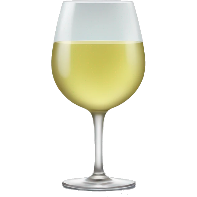 White wine in a glass emoji