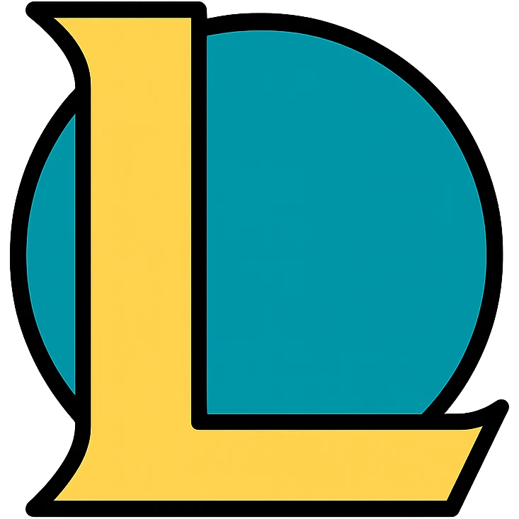 colored League of Legends logo icon emoji