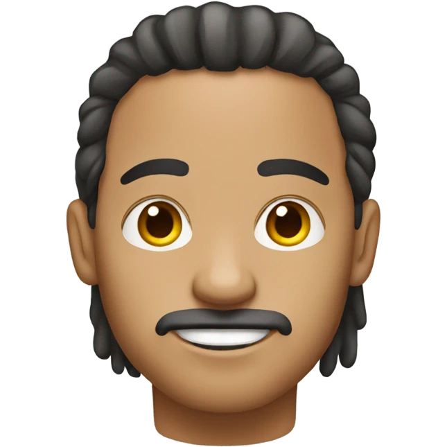 Light skin Mexican Guy with a mullet and septum emoji