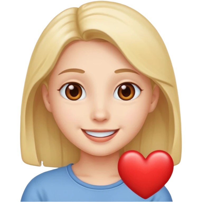 Heart eyes and smiling cutely emoji