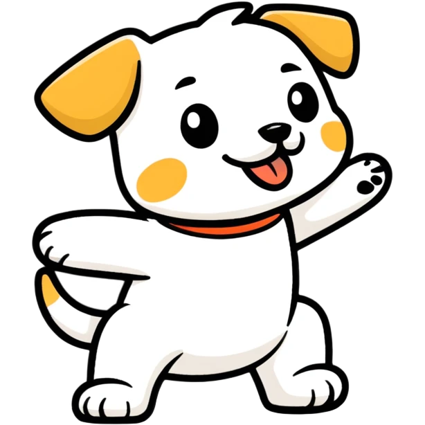 Dog twerking ￼ emoji