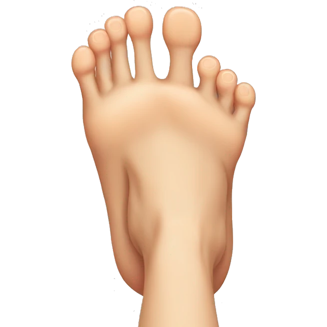 Touching feet emoji