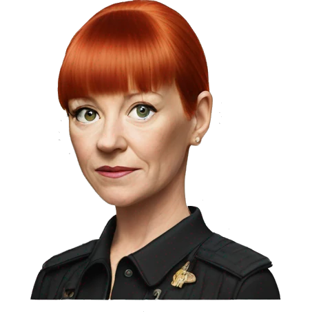 Andrea Arnold director red hair british 60 short bangs emoji