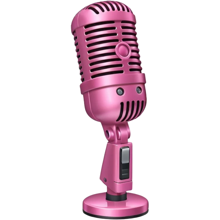 pink microphone emoji