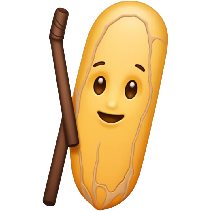 Veiny stick skin color emoji