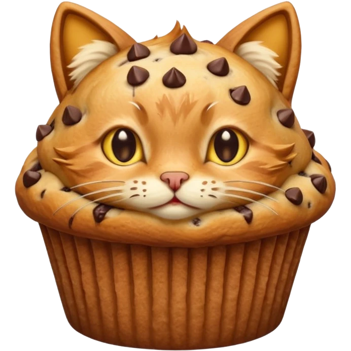 cat that is also a muffin emoji