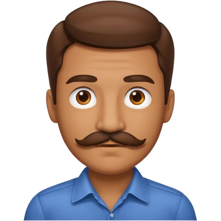 fry with mustache emoji