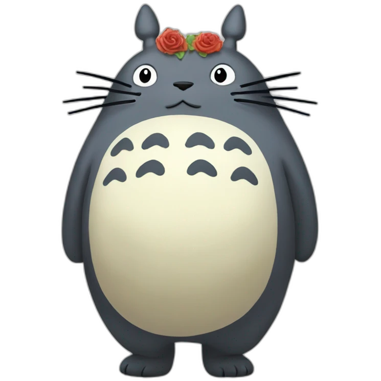 Totoro kissing trump emoji